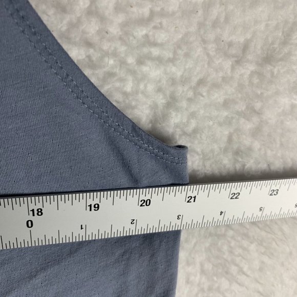 Nike Twist Tank Top Women's XL Blue Gray Yoga Racerback Pullover 7388 - Picture 7 of 9